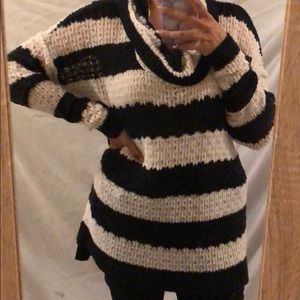 Striped sweater dress